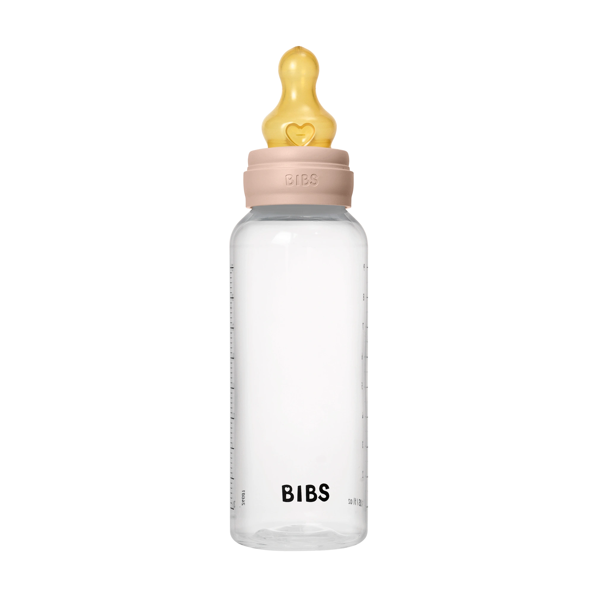 BIBS Baby PP Bottle Complete Set Kauçuk Uç Biberon  Blush 270 ml