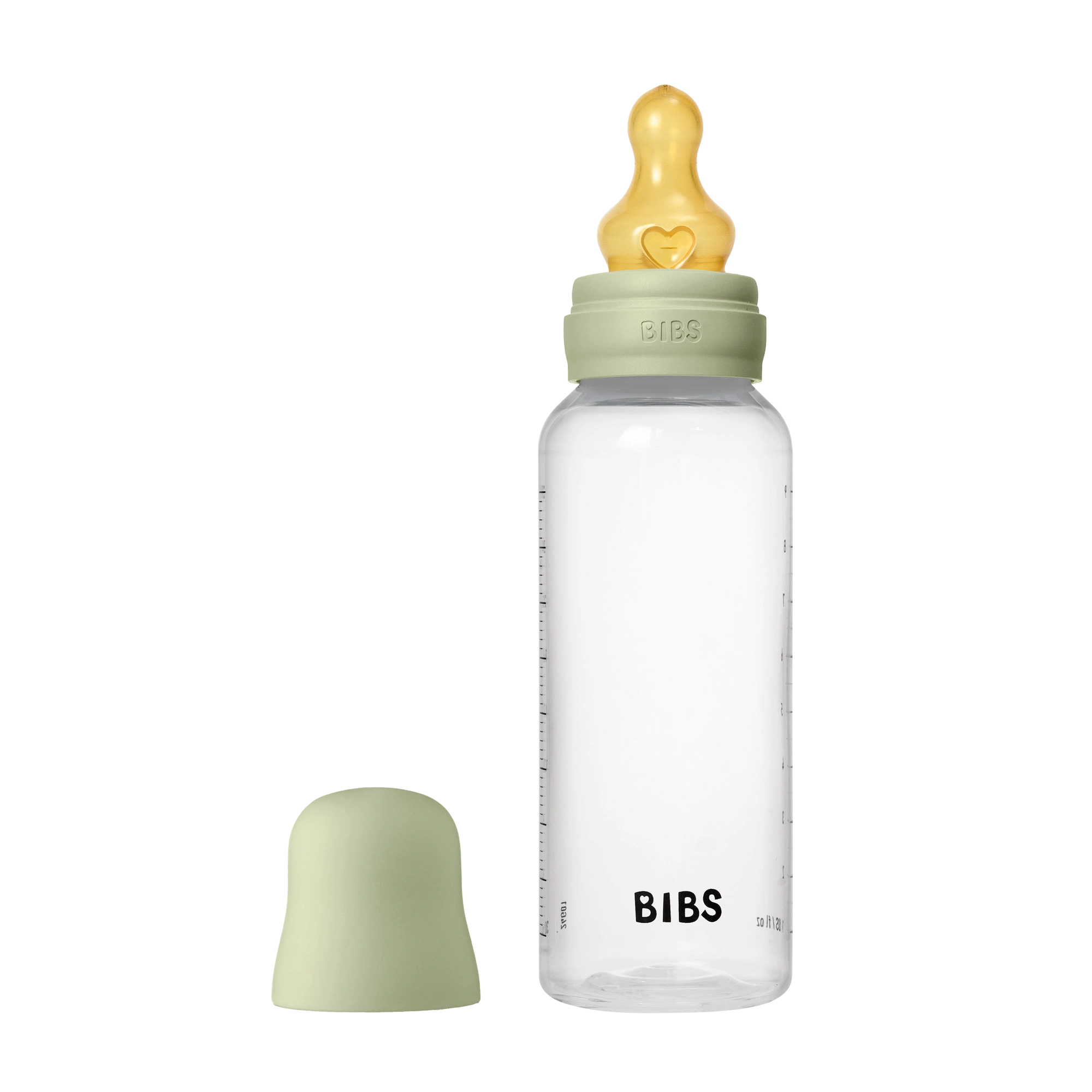 BIBS Baby PP Bottle Complete Set Kauçuk Uç Biberon Sage 270 ml