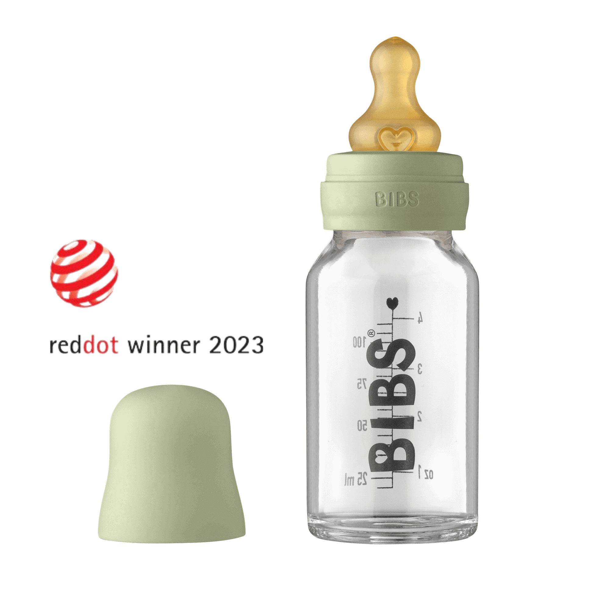 BIBS Baby Bottle Cam Biberon Seti 110 ml - Sage