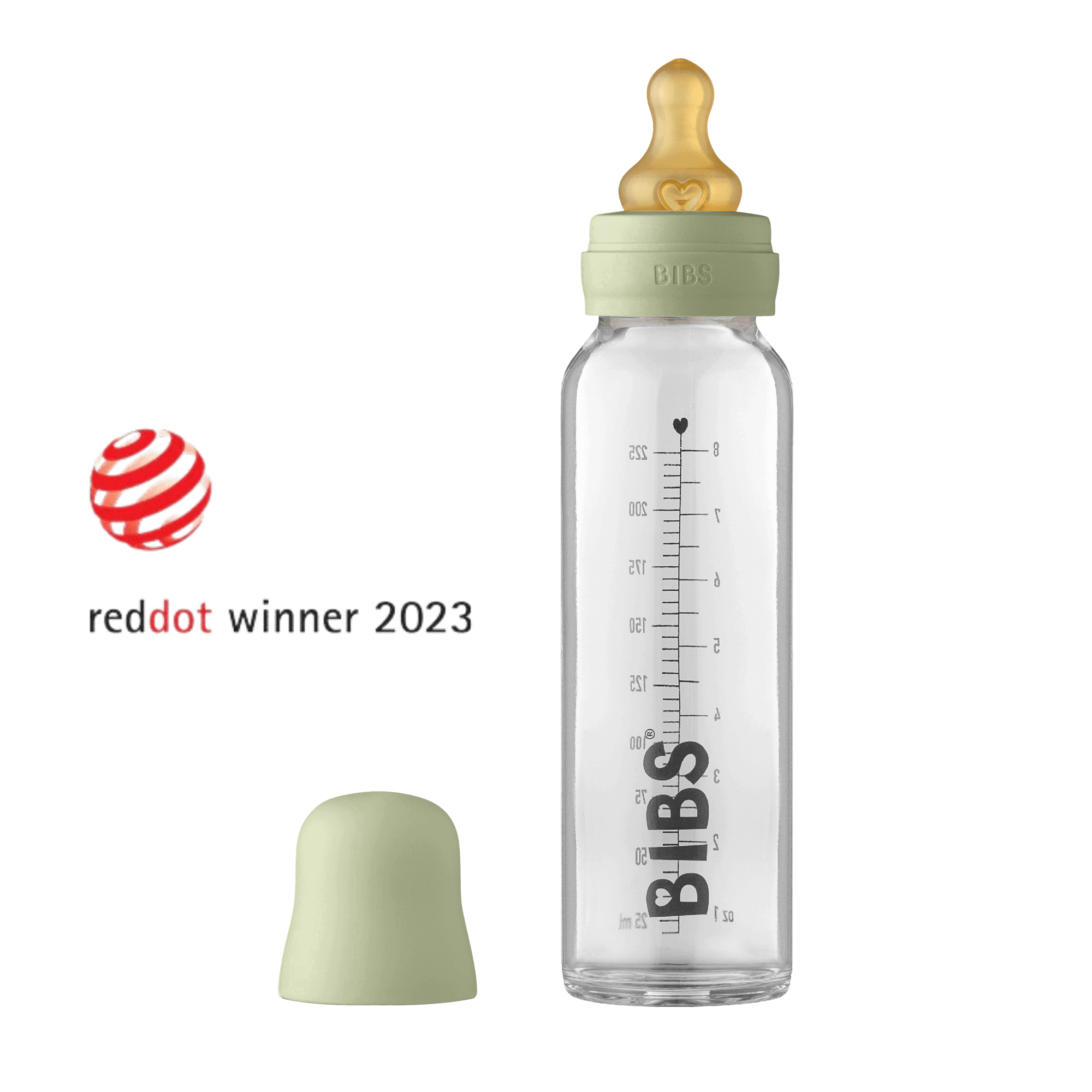 BIBS Baby Bottle Cam Biberon Seti 225 ml - Sage