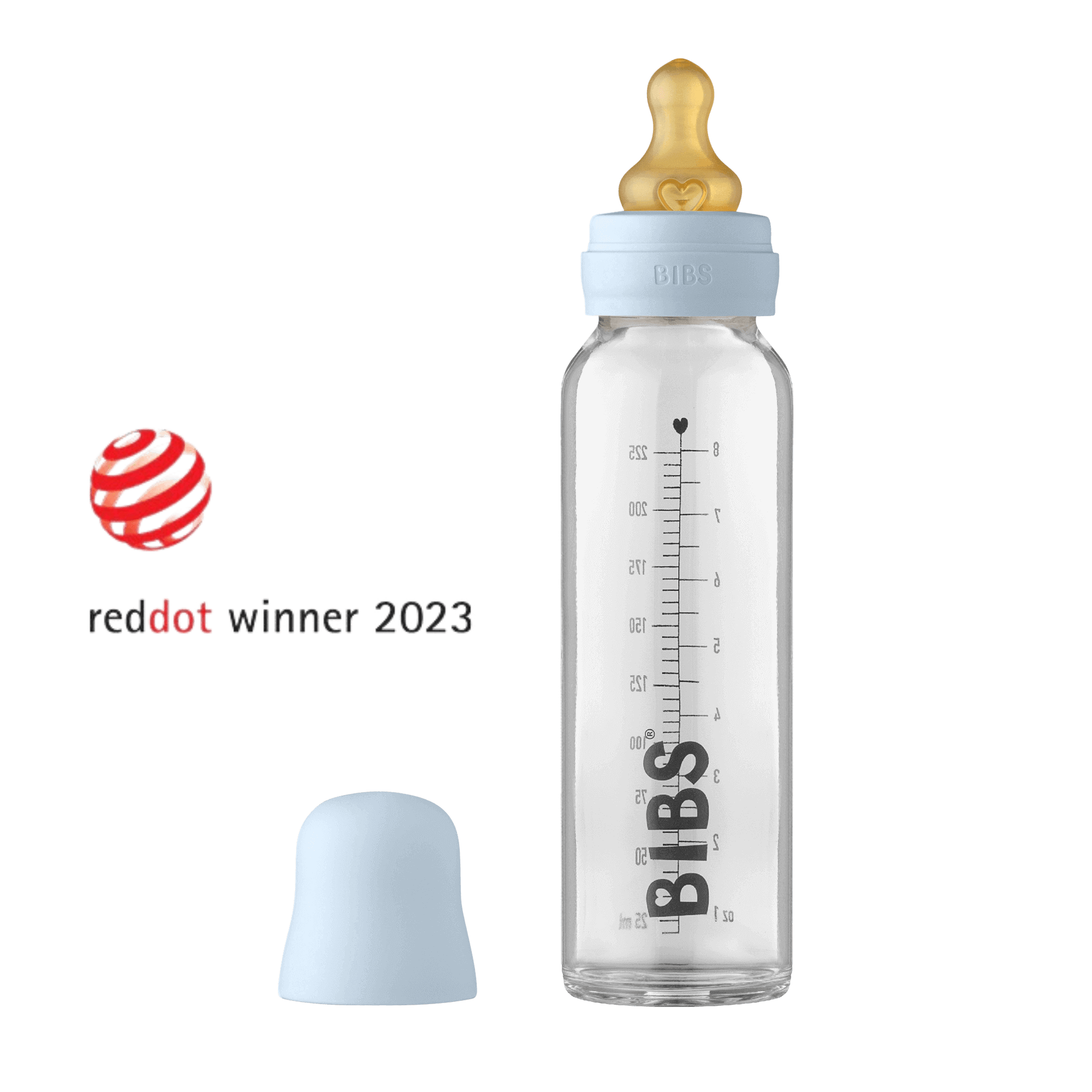 Bibs Baby Bottle Cam Biberon Seti 225 ml - Baby Blue