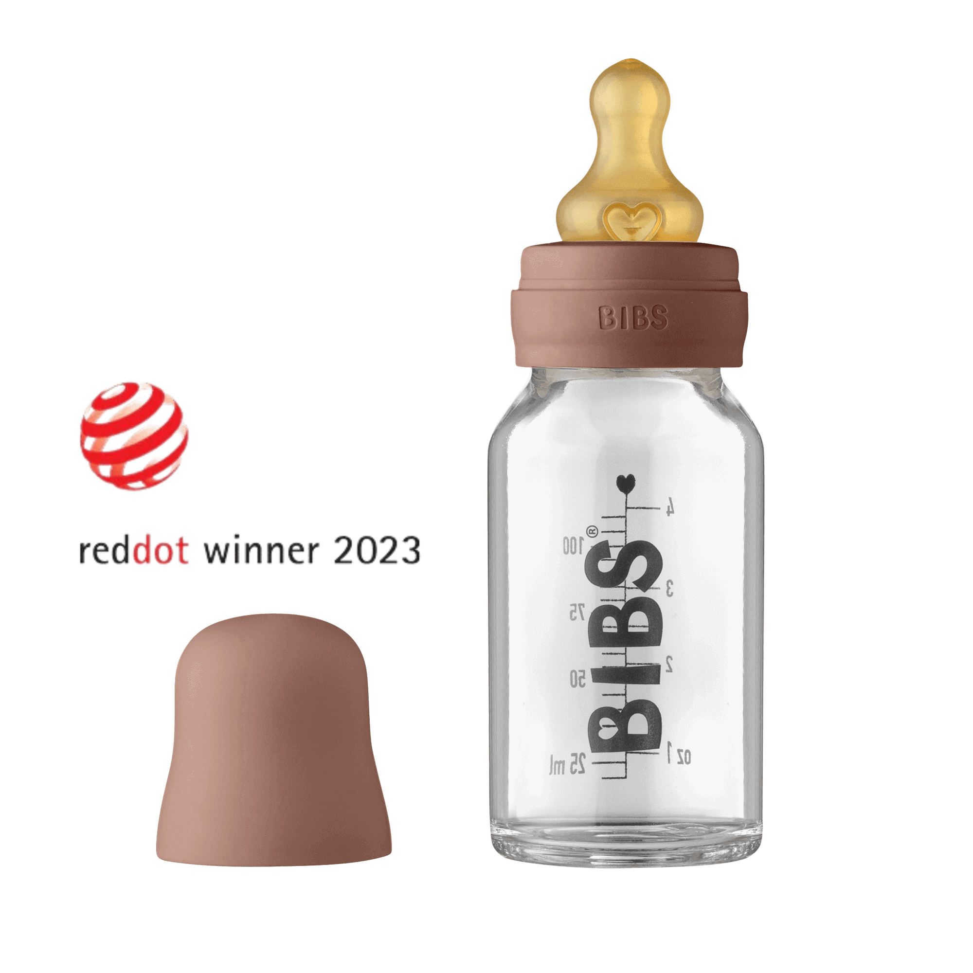 BIBS Baby Bottle Complete Set Biberon 110 ml - Woodchuck