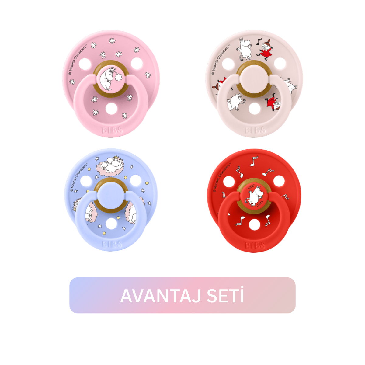 Bibs X Moomin Avantaj Seti Dreaming-Dancing 6+ Ay
