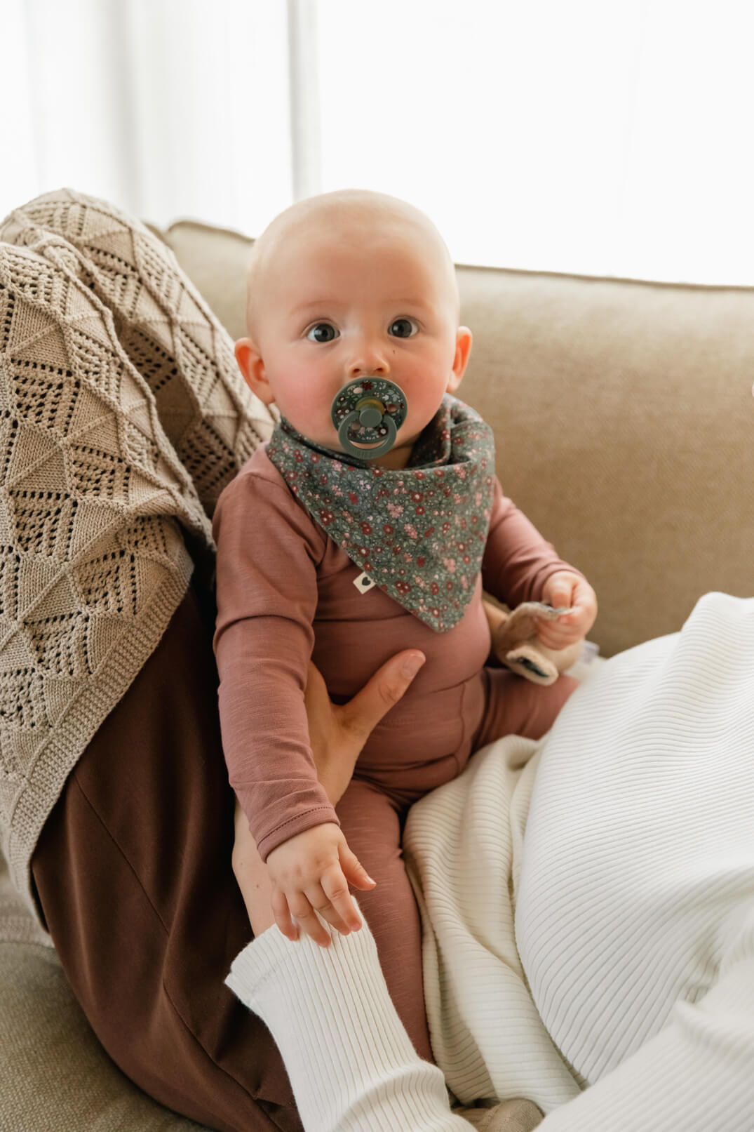 Bibs X Liberty Bandana Bib Chamomile Lawn - Woodchuck