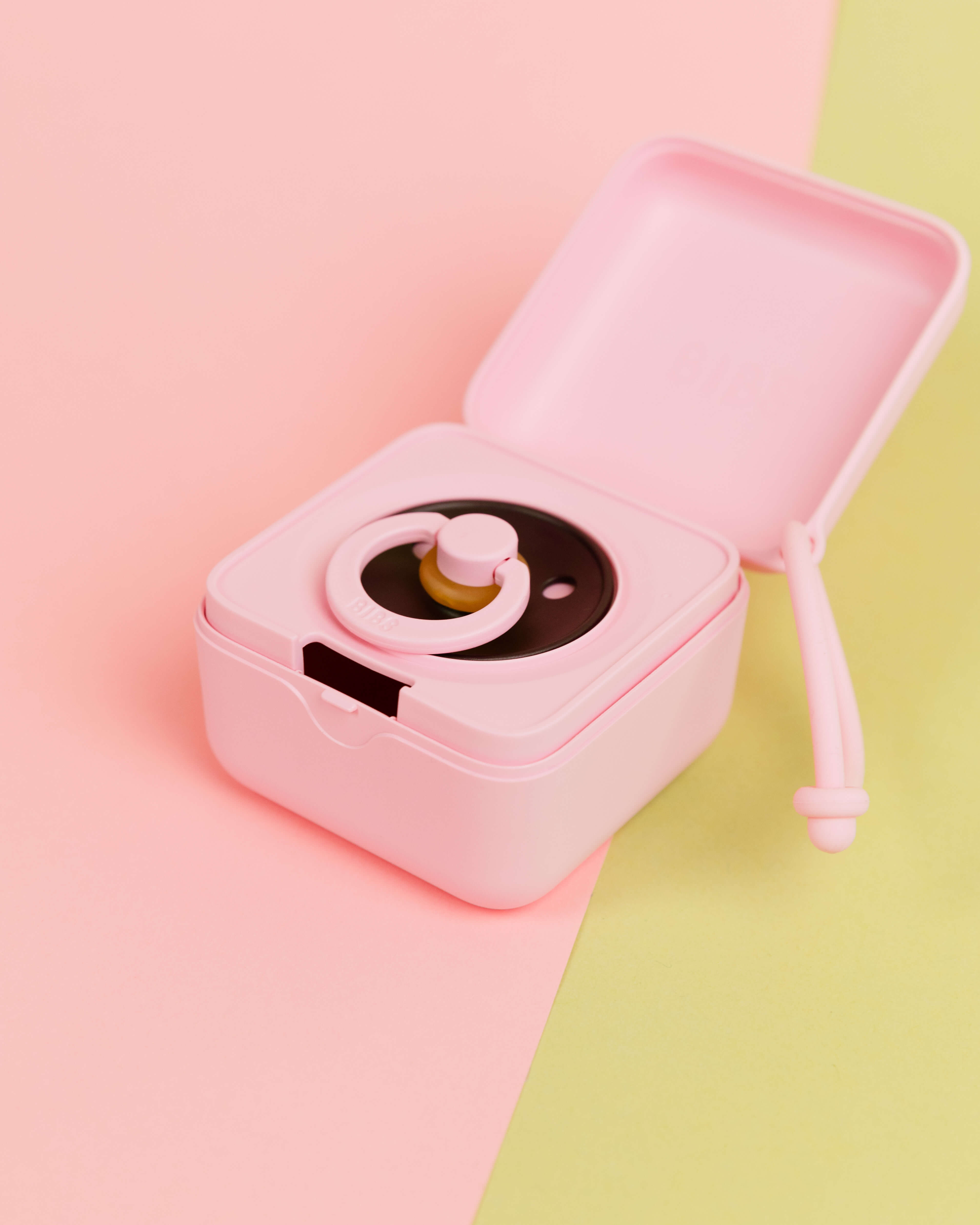 BIBS Pacifier Box Emzik Kutusu  Baby Pink