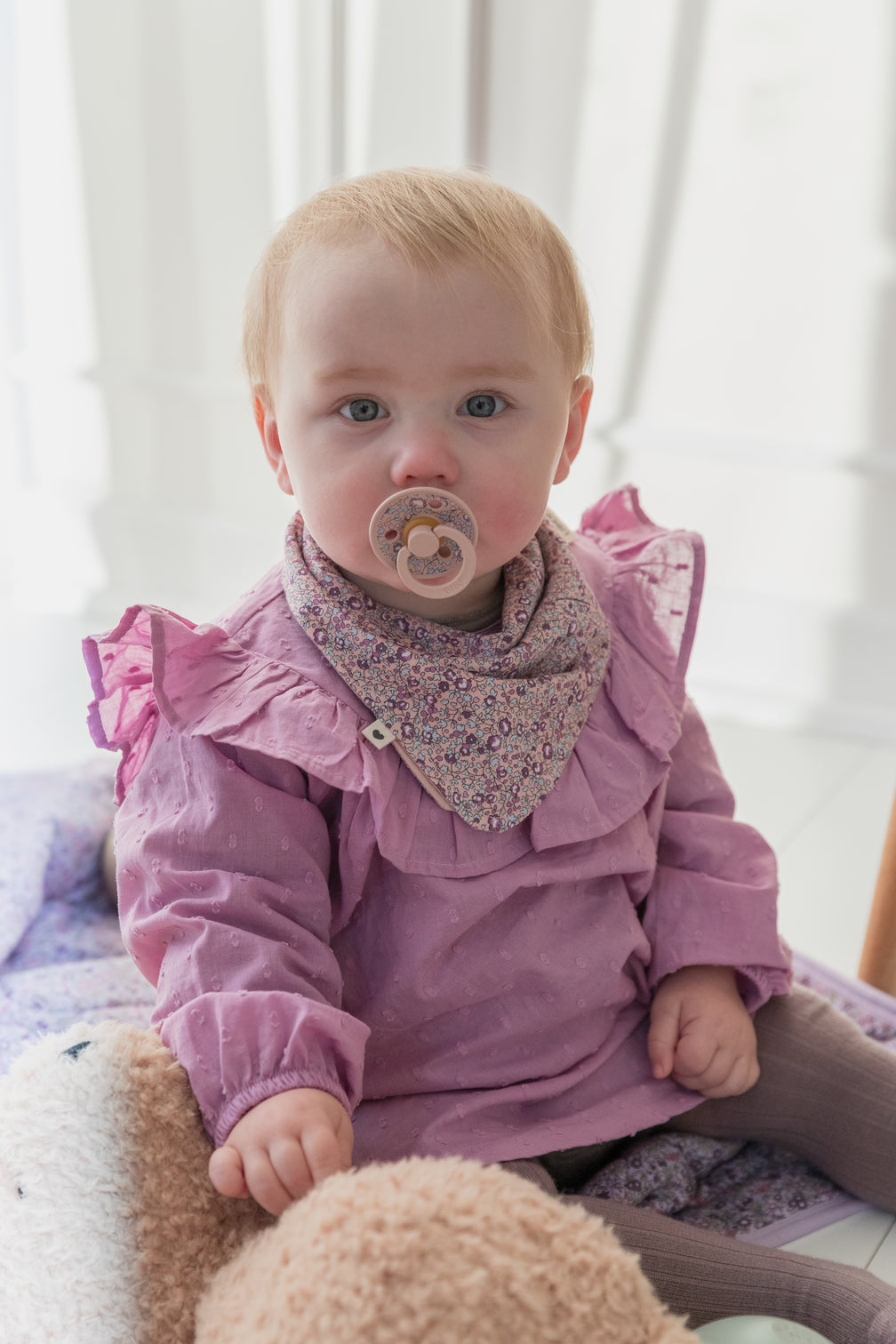 Bibs X Liberty Bandana Bib Eloise-Blush