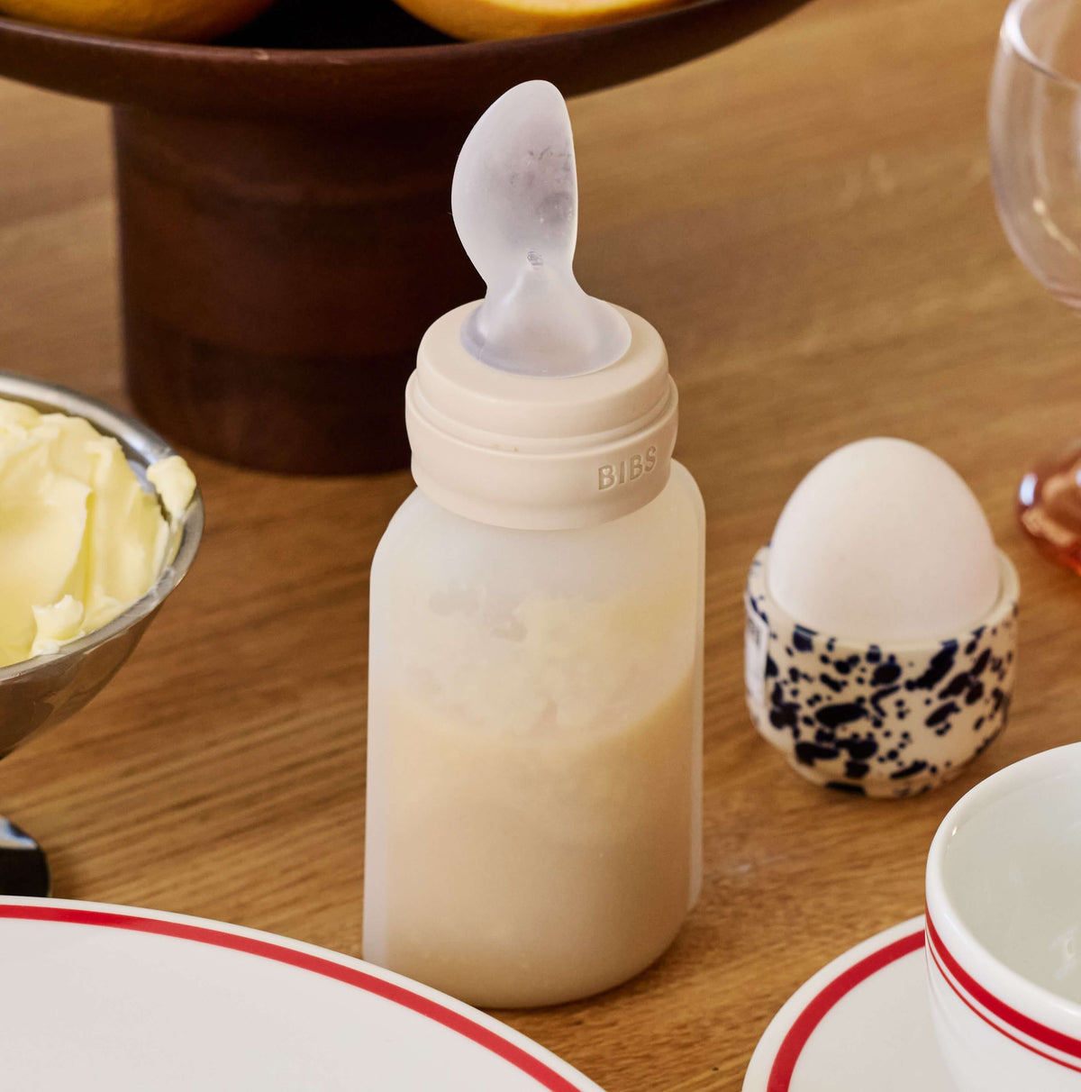 Bibs Spoon Feeder Kaşıklı Mama Biberonu Petal