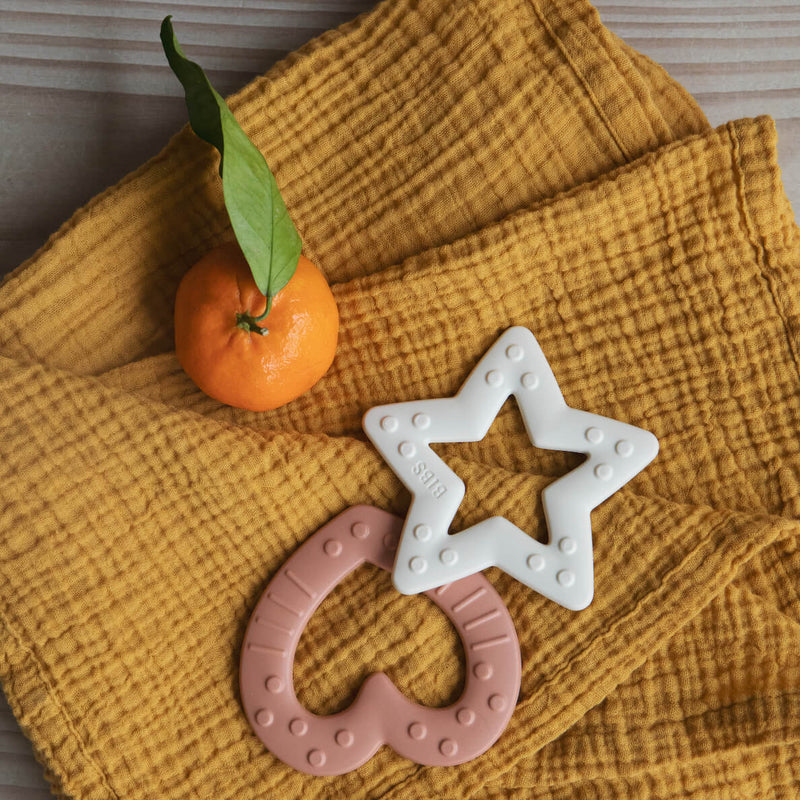 BIBS Baby Bitie Diş Kaşıyıcı - Peach