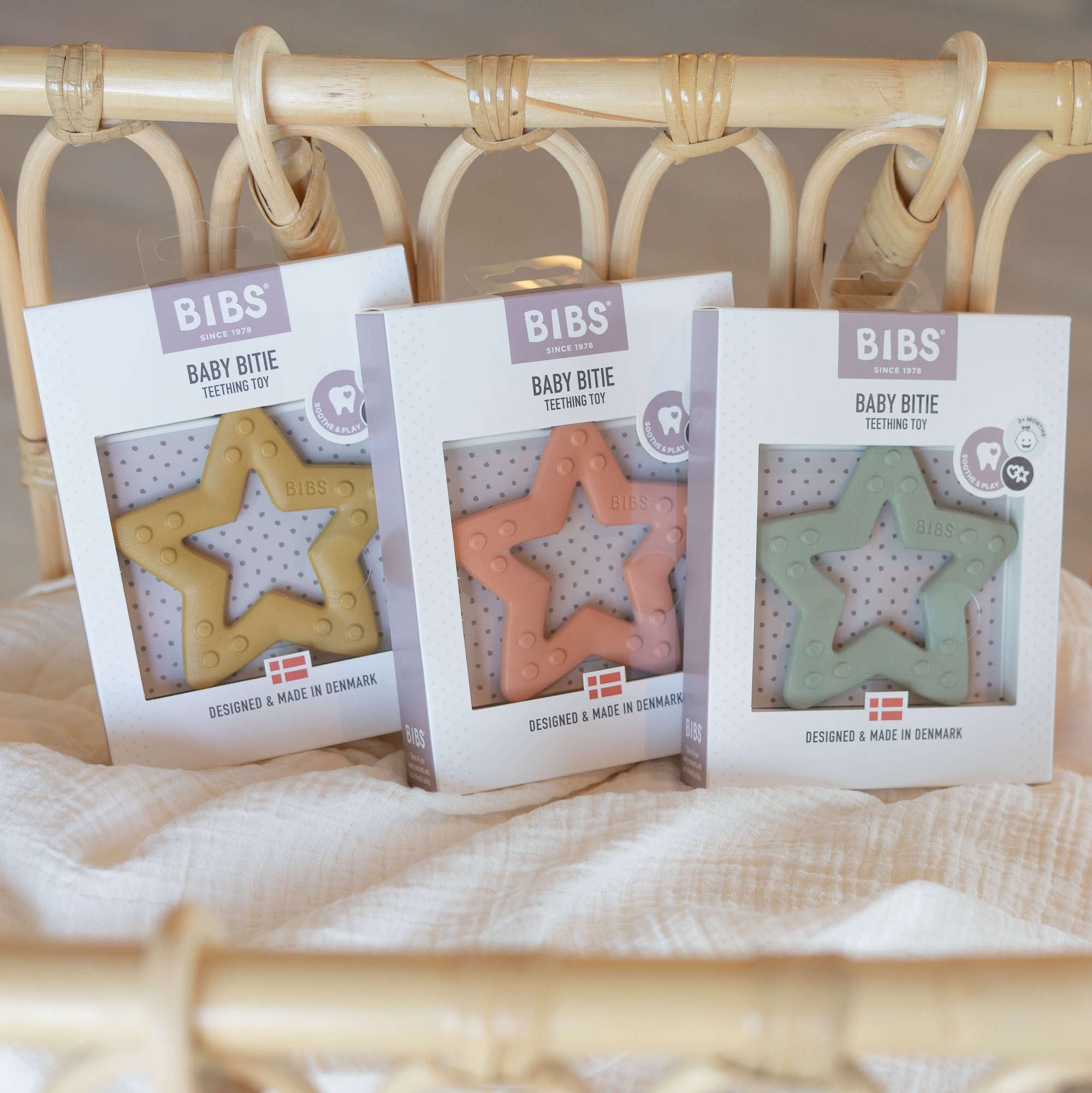 BIBS Baby Bitie Diş Kaşıyıcı - Sage Star