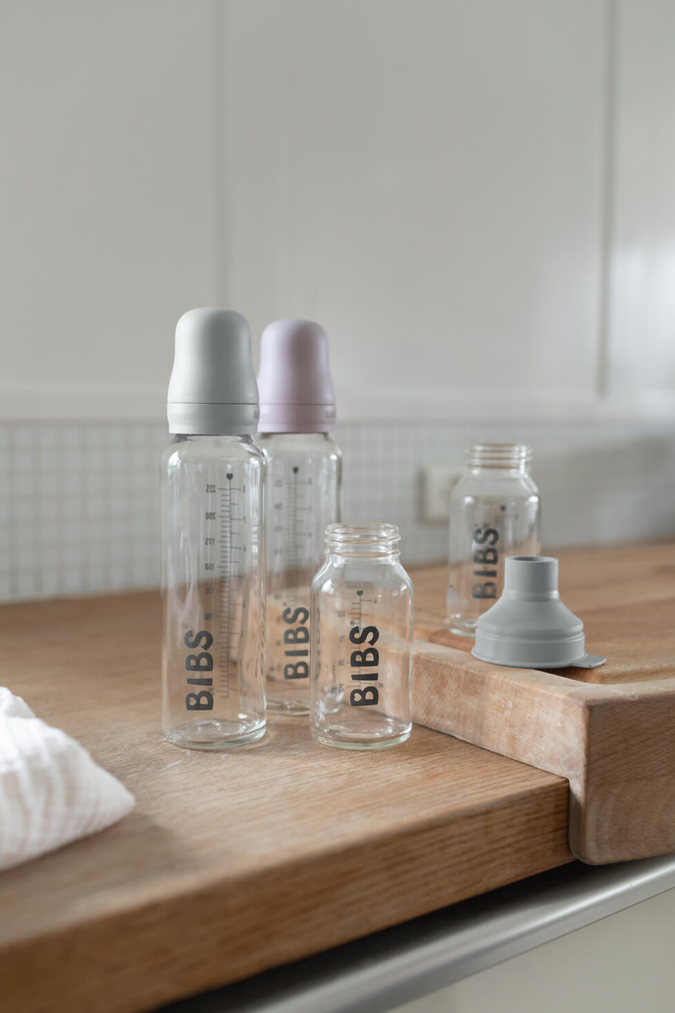 BIBS Baby Bottle Complete Set Biberon 110 ml - Cloud