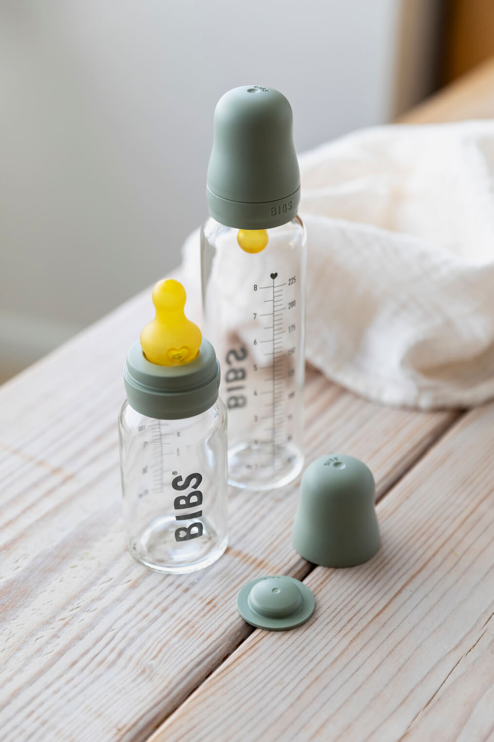 BIBS Baby Bottle Cam Biberon Seti 110 ml - Sage