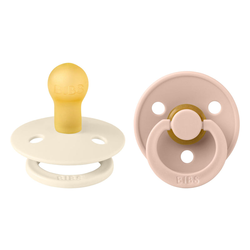 Bibs Colour İkili Kauçuk Emzik-Ivory/Blush 0-6 Ay