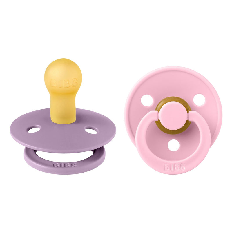 Bibs Colour İkili Kauçuk Emzik- Lavender /Baby Pink 0-6 Ay