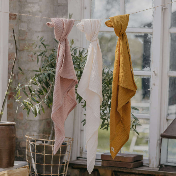 Bibs  Cuddle Swaddle Müslin Örtü - Blush