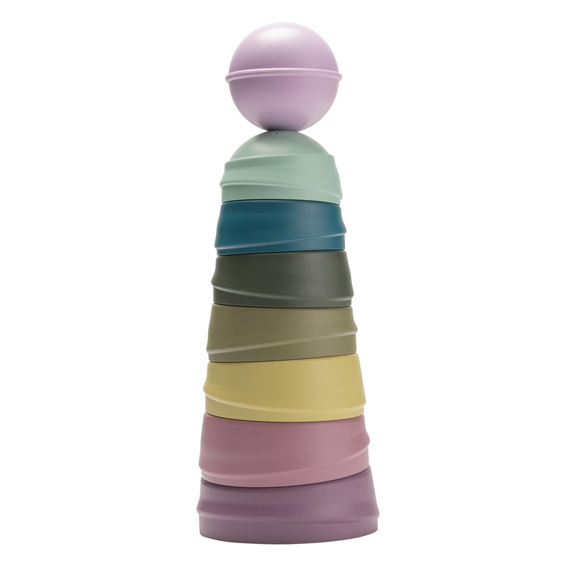 Bibs Wobbly Tower Oyun Kulesi Bright Rainbow
